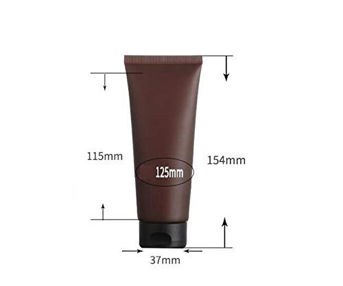 SYBL 6 Pack Plastic Travel Bottles 3 oz Squeezable Leakproof Toiletry Containers Cosmetic Accessories Empty for Shampoo Conditioner Lotion(Amber) - Image 3
